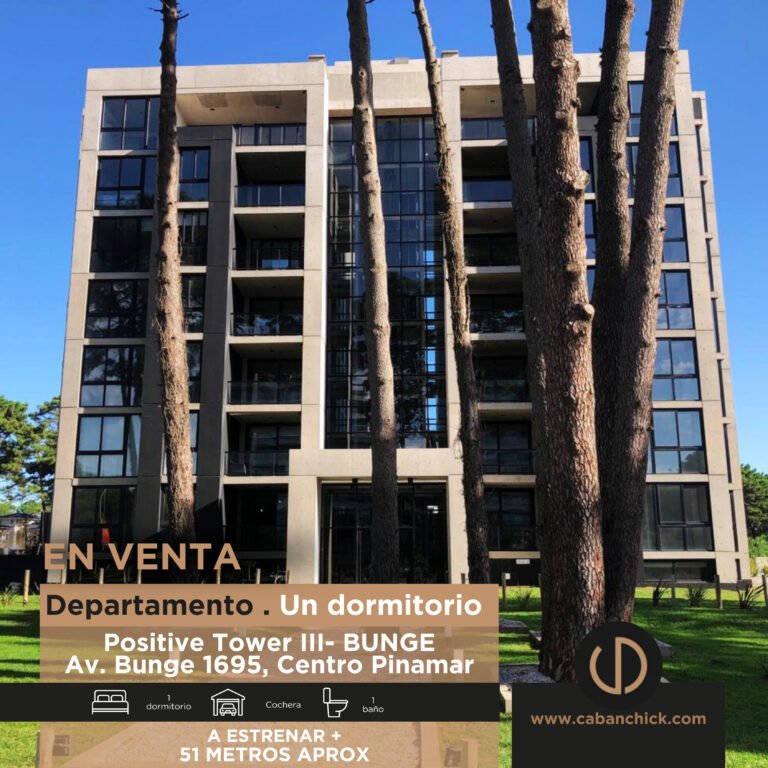 Departamento de un dormitorio en Pinamar