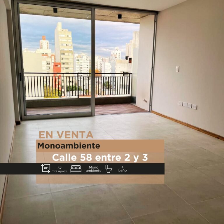 Monoambiente a estrenar con balcón