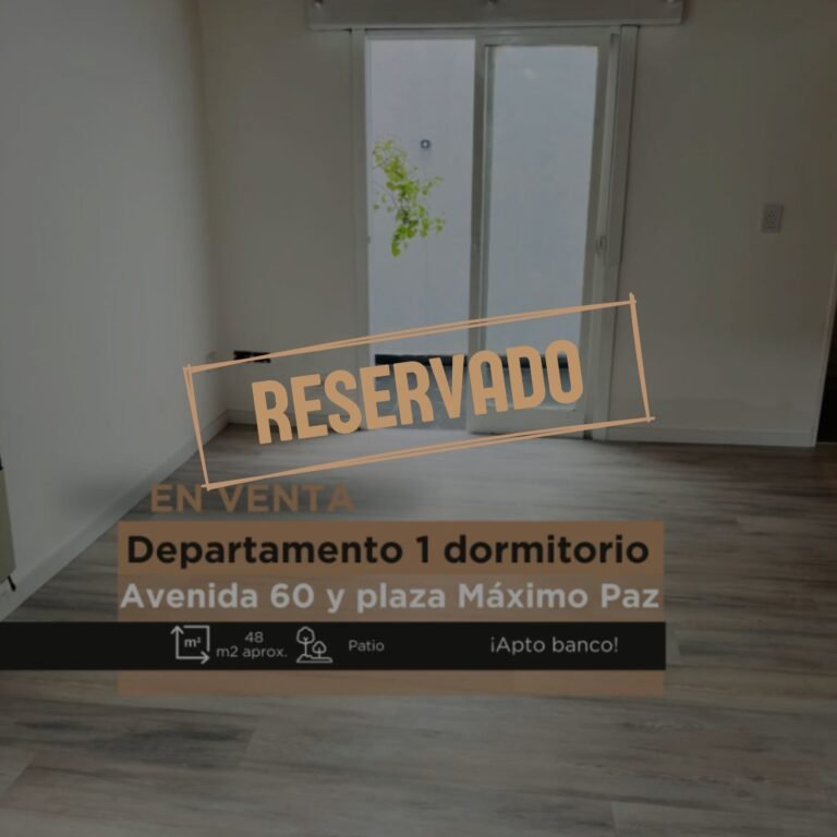 Departamento 1 dormitorio, piso 1° por escalera | apto banco