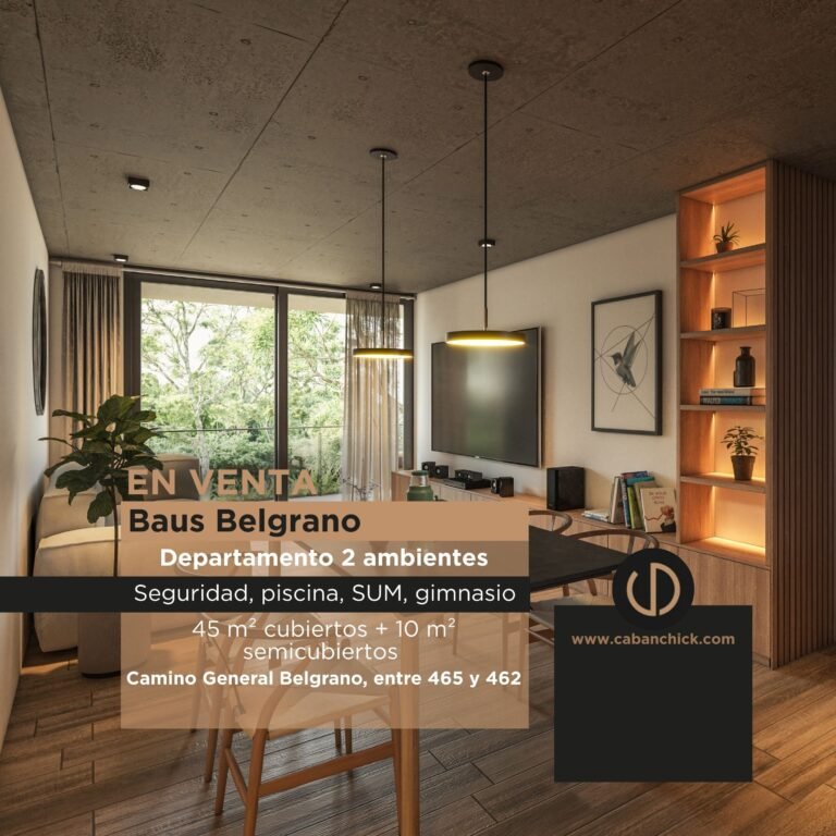 Departamento 2 ambientes | BAUS BELGRANO