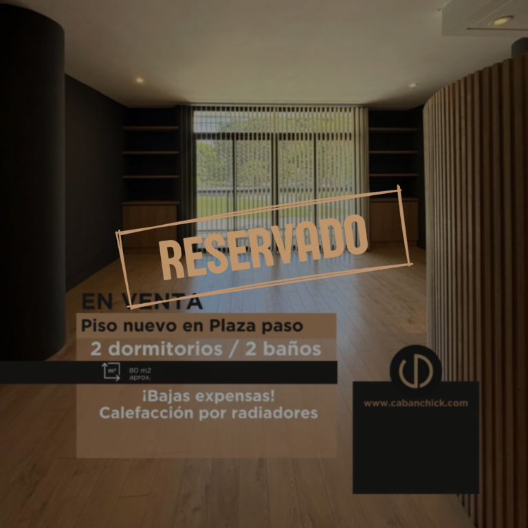 Piso sobre Plaza Paso