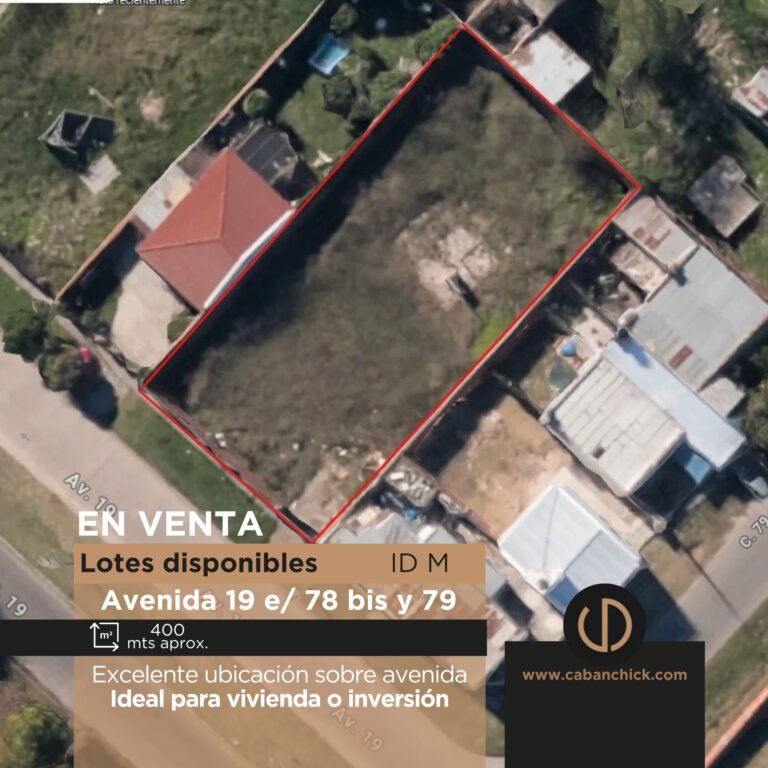 Lotes en venta sobre Avenida 19
